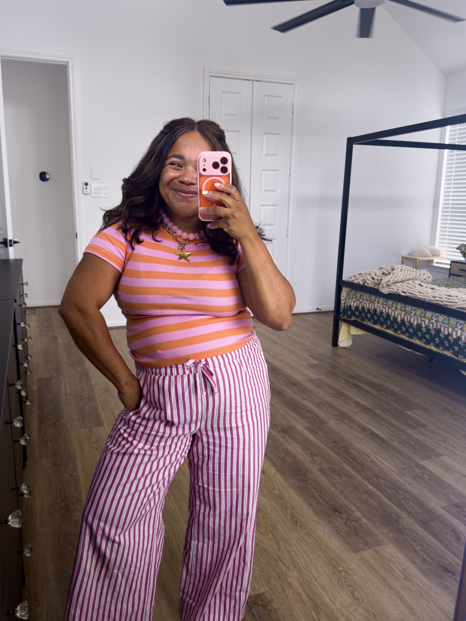 Spring outfit inspo: love the mix and match stripes! Wearing a medium in the top, small petite in the bottoms

#LTKootd #LTKmomlife #LTKPetite