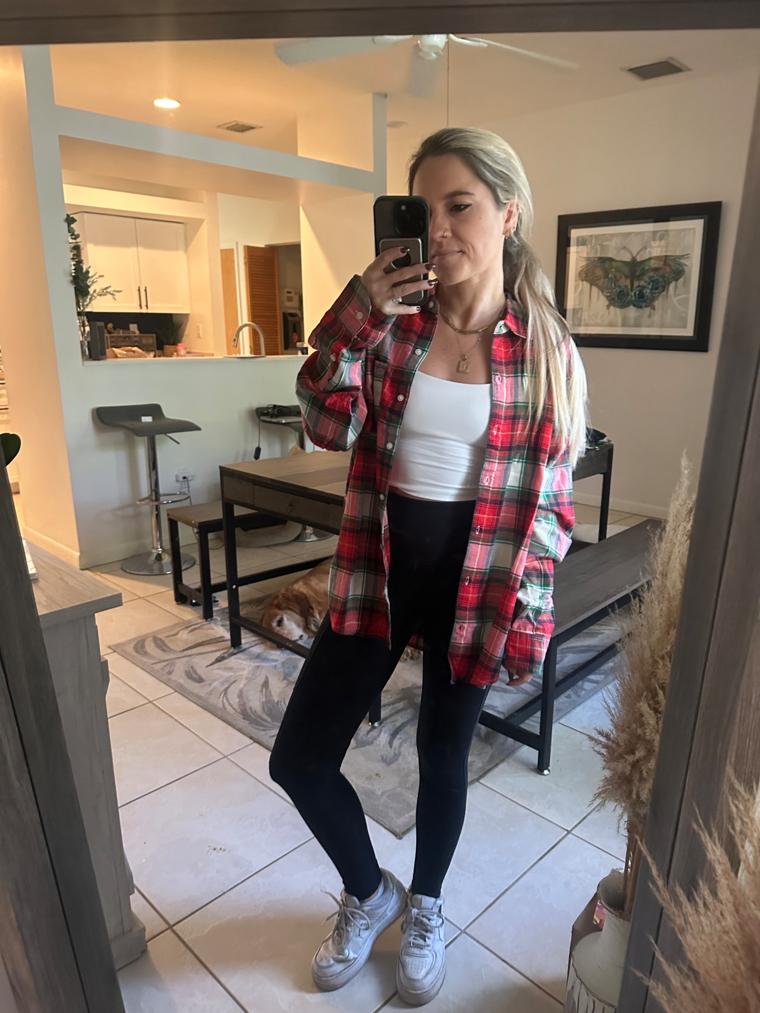 Styling my Aerie PJ top to run some errands! Linking the full set below too, wearing an XS in everything except the leggings! 

#LTKootd #LTKPetite #LTKHoliday