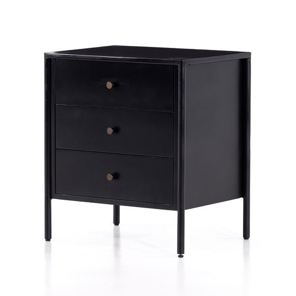 Soto Black Iron Nightstand | Scout & Nimble