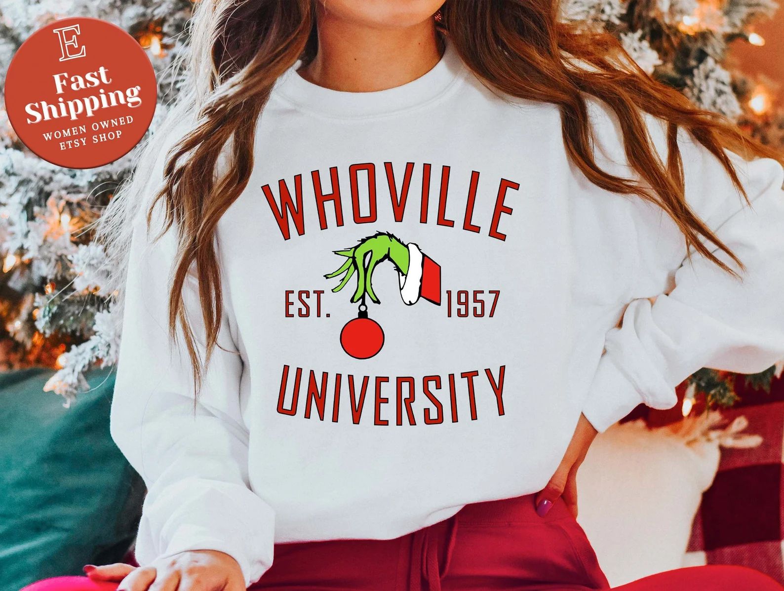 Whoville Sweatshirt, Whoville University Shirt, Christmas University Sweatshirt, Christmas Sweate... | Etsy (US)