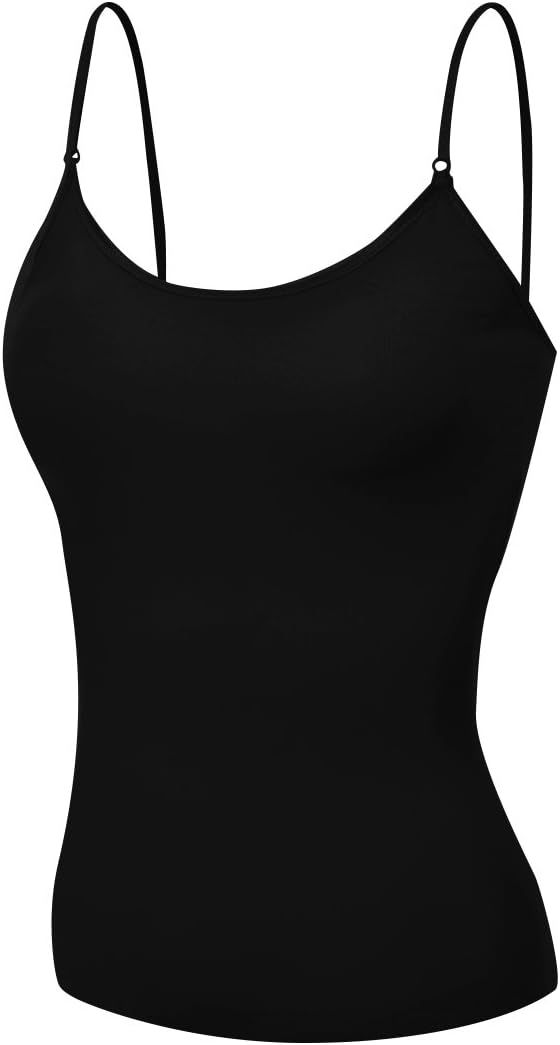 Emmalise Women's Camisole Built in Bra Wireless Fabric Support Short Cami | Amazon (US)