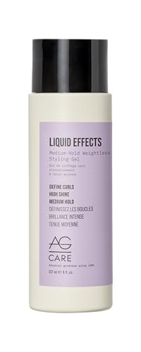 AG Care Liquid Effects Medium-Hold Weighless Styling Gel - Long-Lasting Hold, Shine & Humidity Resistance - Enhances Natural Curl, 8 Fl Oz | Amazon (US)