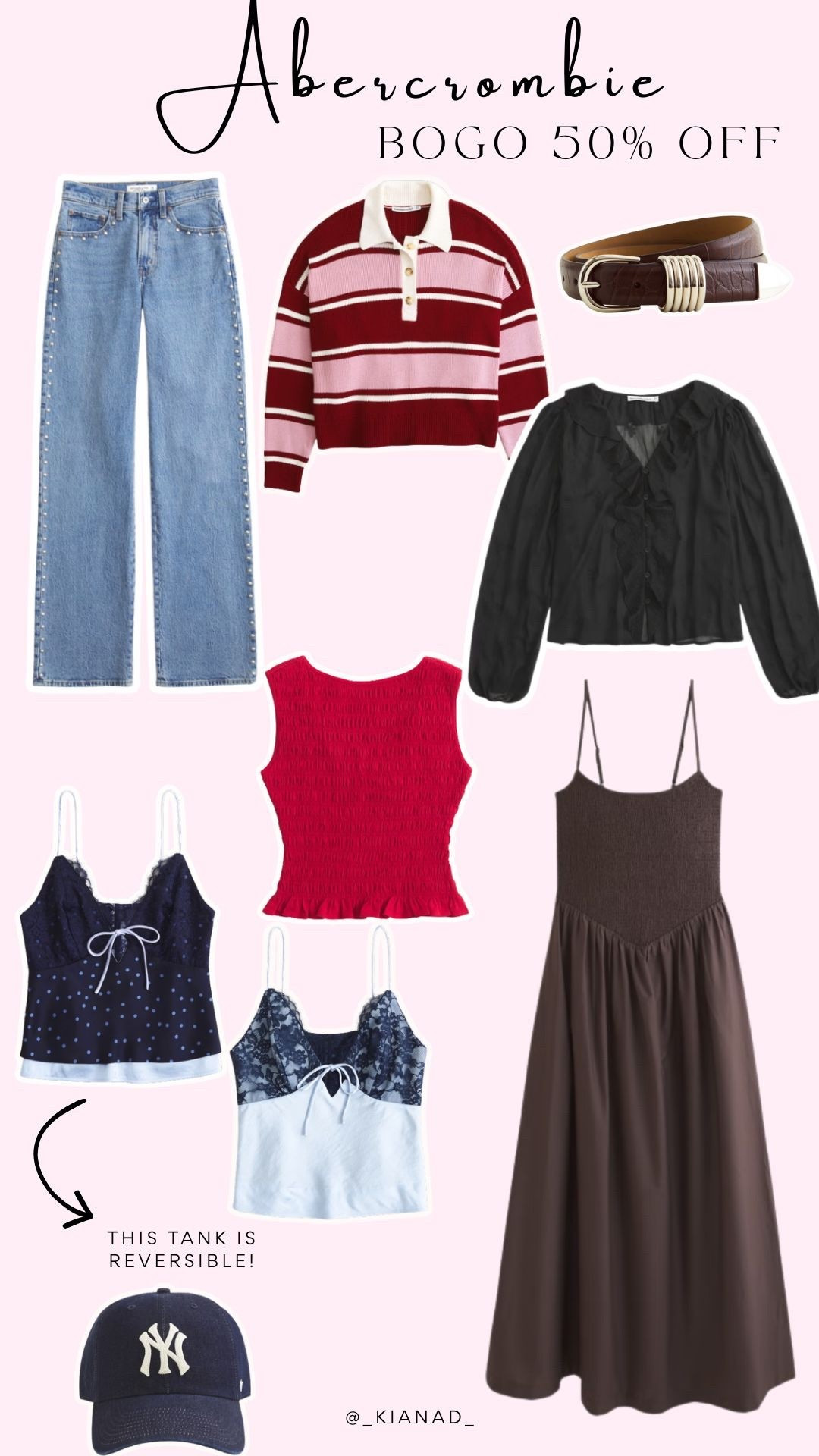 BOGO 50% off everything at Abercrombie! 

#LTKSaleAlert