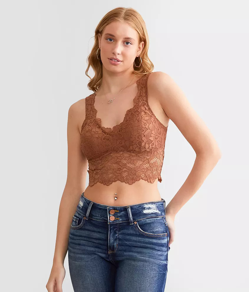 Floral Lace Full Coverage Bralette | Buckle