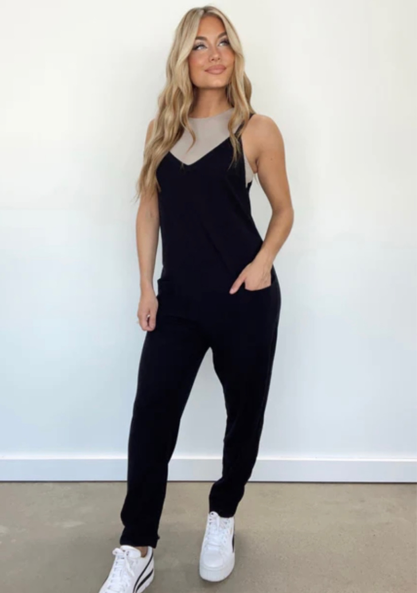 *pre-order!
The Kenna Jumpsuit is perfect for at-home lounging but stylish enough for any occasion. Featuring a v neckline, thin straps, and textured fabric, this jumpsuit offers an exquisite combination of sophistication and comfort. With a lightweight, stretchy, and relaxed fit, it pairs a laid back athleisure vibe with an elevated look for a chic, versatile style. Thoughtfully detailed with pocket accents, the Kenna is perfect for taking you from day to night.

#LTKHoliday #LTKtravel #LTKstyletip