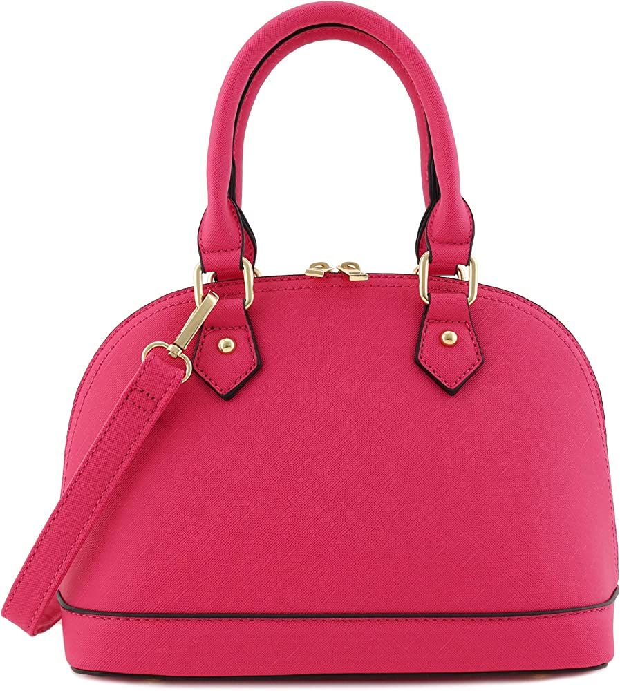 Zip-Around Saffiano Classic Dome Satchel | Amazon (US)