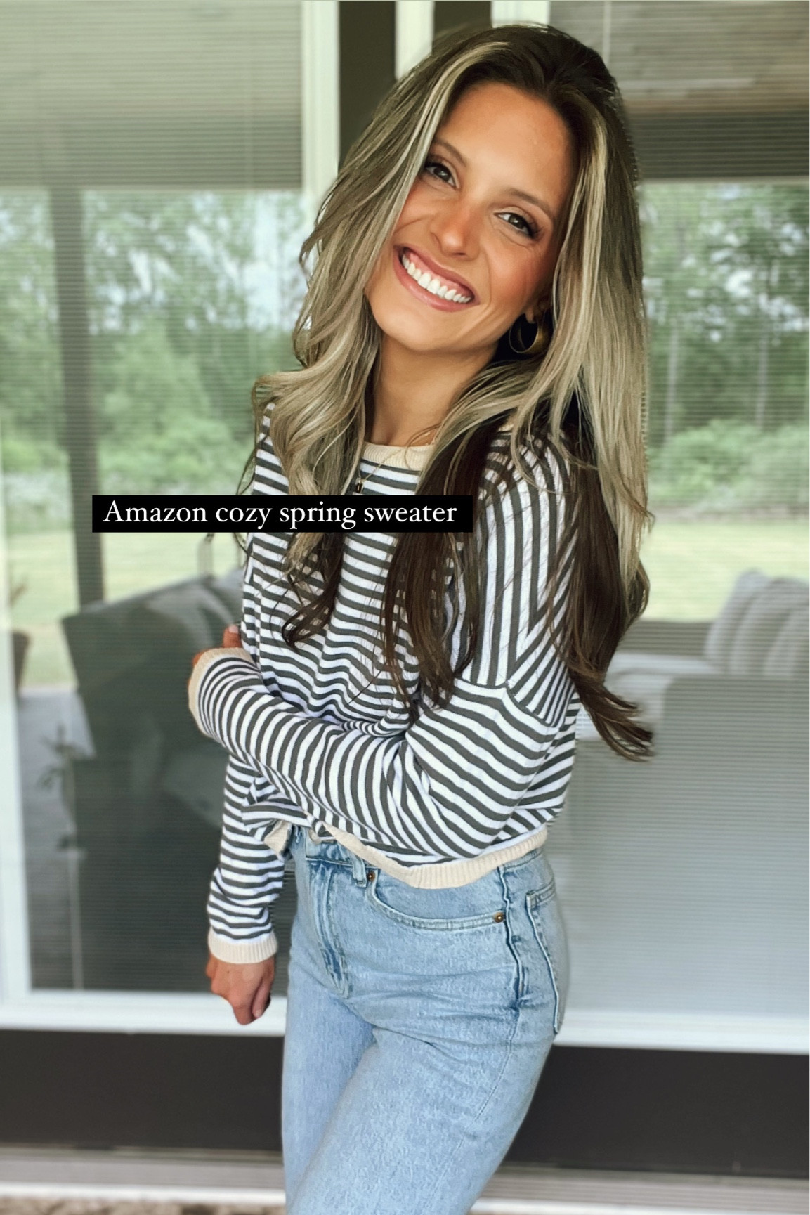 The cutest lightweight sweater. Wearing a size small fits TTS! 
Amazon fashion, Amazon finds 

#LTKfindsunder50 #LTKSeasonal