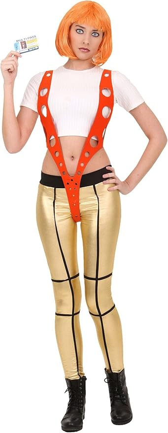 5th Element Adult Leeloo Orange Harness Costume for Women, Women's SiFi Dressup, Fifth Element Ha... | Amazon (US)