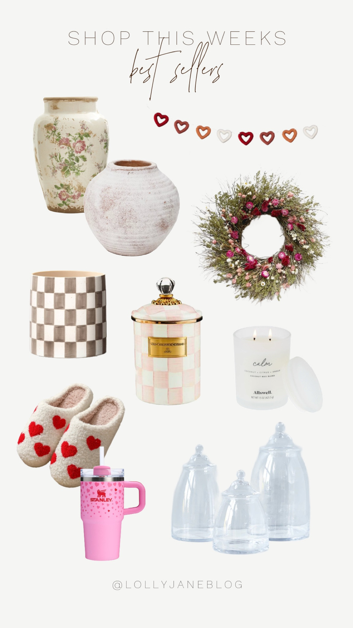 Shop this week’s best sellers from LTK! 

This week’s best sellers have all the goodies! Valentines day decor, home decor, and all the vases! 🩷

#LTKMostLoved #LTKHome #LTKStyleTip