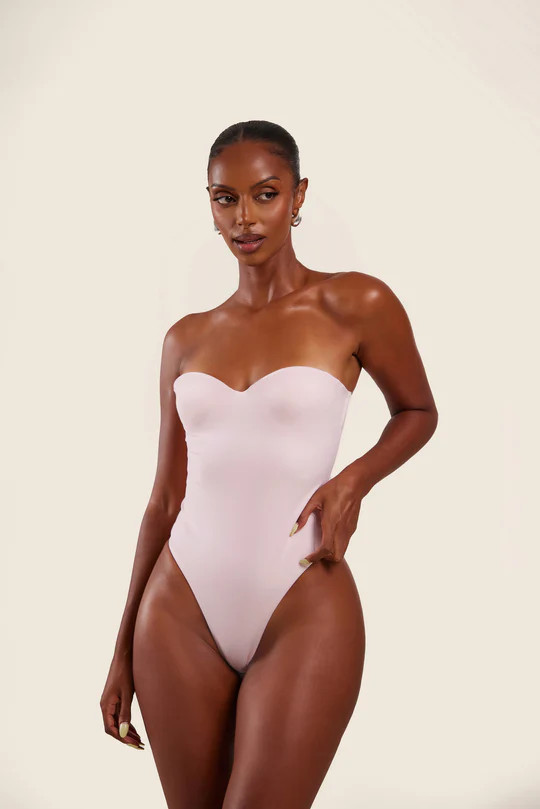 The Sculpt Bodysuit in Baby Pink | Mars The Label