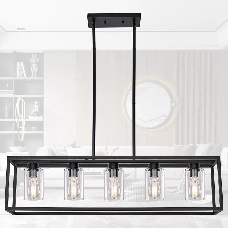 Allyn 5 - Light Square / Rectangle Pendant | Wayfair North America