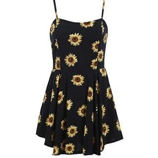 Floral Print Strappy Dress | YesStyle (FR)