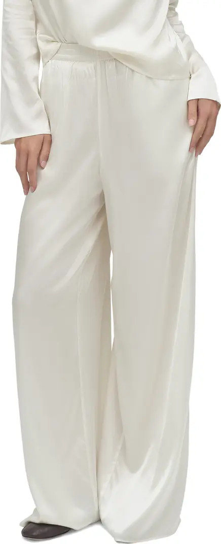 Tribeca Wide Leg Satin Pants | Nordstrom