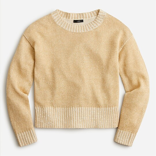 Relaxed cotton-linen beach sweater | J. Crew US