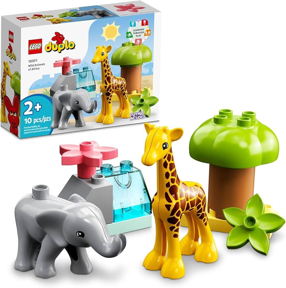 LEGO DUPLO Wild Animals of Africa 10971, Animal Toys for Toddlers, Girls & Boys Ages 2 Plus Years Ol | Amazon (US)