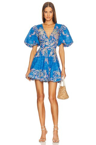 HEMANT AND NANDITA Short Dress in Cobalt Blue from Revolve.com | Revolve Clothing (Global)