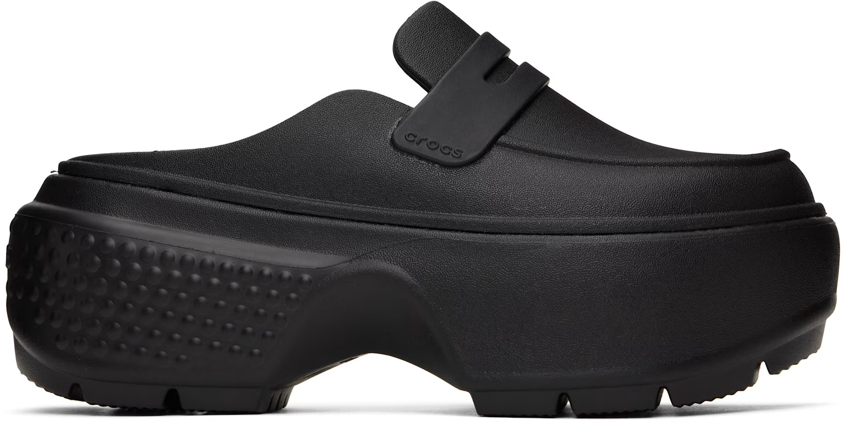 Crocs - Black Stomp Slip-on Loafers | SSENSE