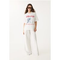 Stradivarius Bahia Esmeralda print T-shirt White M | Stradivarius (UK)