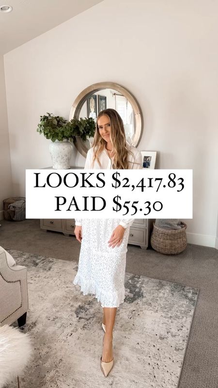 $55.30 vs $2,417.83 Gucci skirt look for less! This fabric is high end and stunning while also having the ability to be very dressed up or dressed down, as shown both ways here! It's incredibly comfortable: pull it on and off. Comes in a gorgeous black as well! Use code FRIEND to get the 30% off (limited time only).

This floral lace pull-on skirt runs true to size; I'm 5'8" and wearing a small for reference!

You do NOT need to spend a lot of money to look and feel INCREDIBLE!

I’m here to help the budget conscious get the luxury lifestyle.

Walmart Fashion / Macy's Fashion / Affordable / Budget / Women's Dressy Outfit / Women's Casual Outfit / Classic Style / Elevated Style / Workwear / Spring / Eventwear / Professional / Date Night / Bridal / Spring Wedding / Summer Wedding / Wedding Guest Outfit

#LTKfindsunder100 #LTKsalealert #LTKwedding