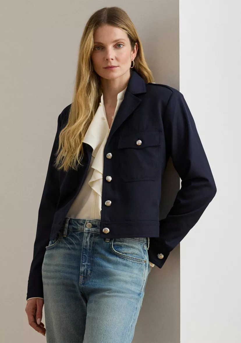 Lauren Ralph LaurenWomen's Cropped Wool-Blend Twill Jacket | Belk