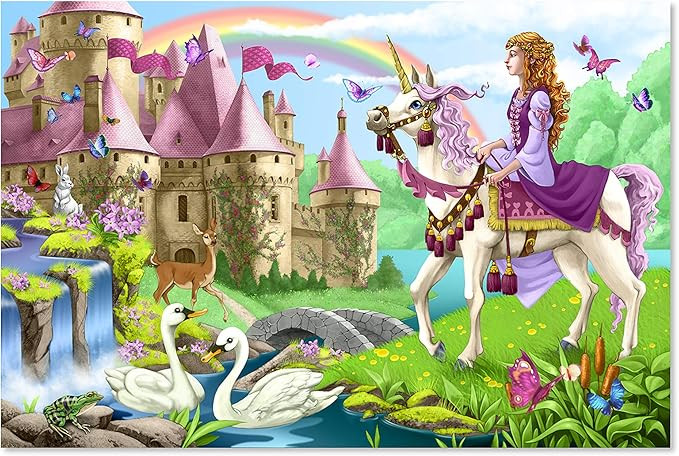 Melissa & Doug 48pc Fairy Tale Castle Floor Puzzle | Amazon (US)