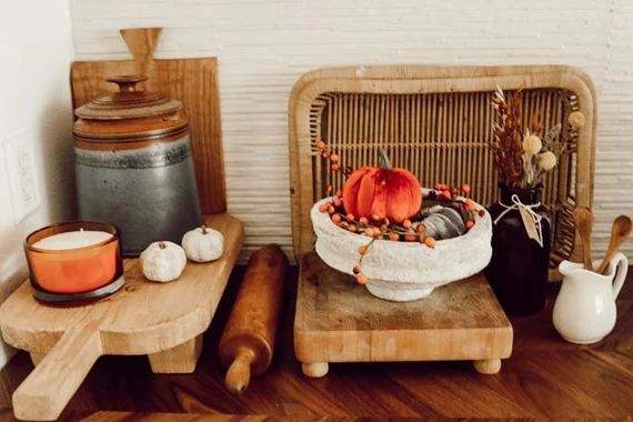 Square Bread Board RiserFarmhouse Kitchen Wood BoardBread | Etsy | Etsy (US)