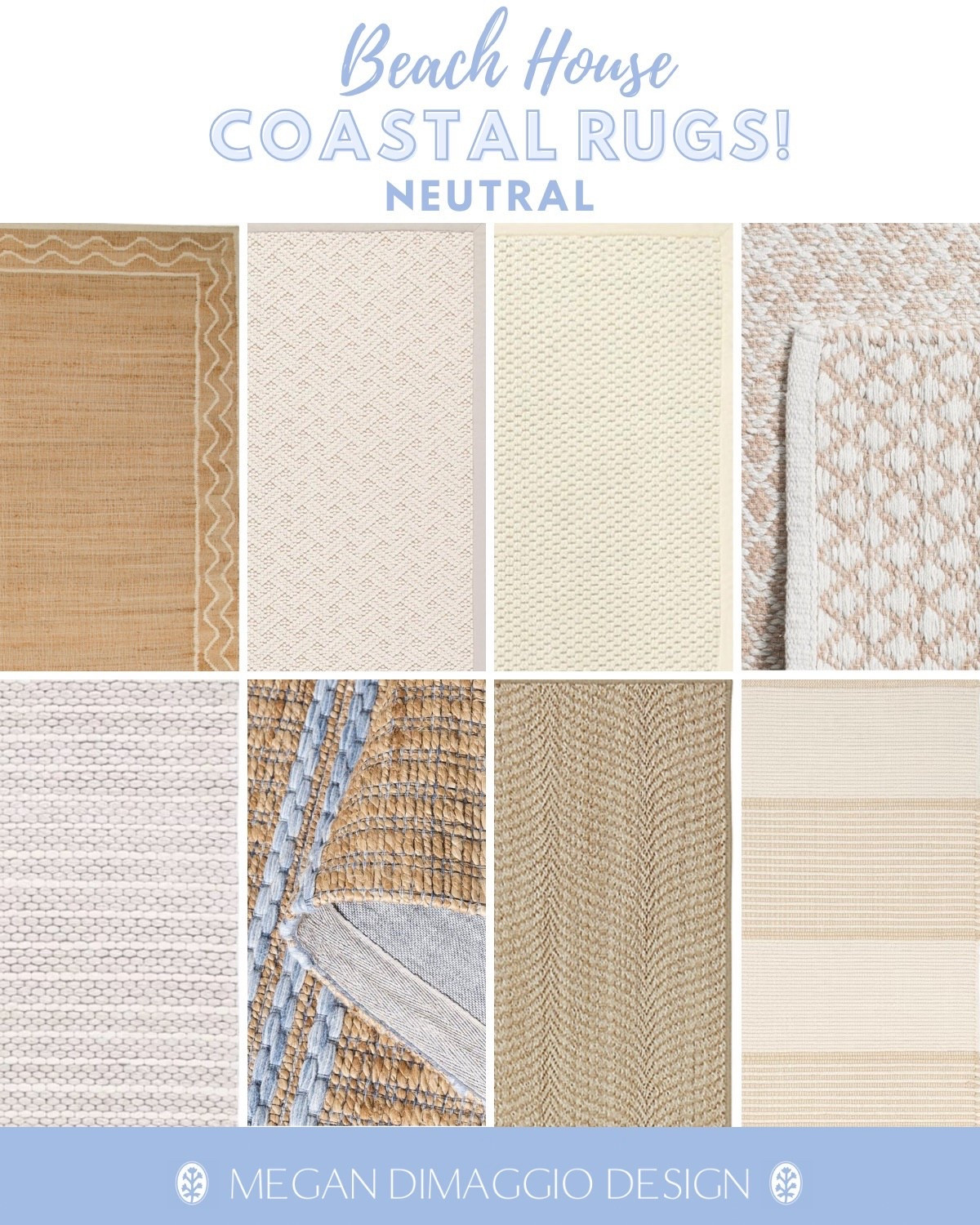 Neutral rug roundup for the coastal home!! Mixing natural fibers and wool for the texture but soft underfoot feel! Plus way more linked 🤍

#LTKHome #LTKSaleAlert