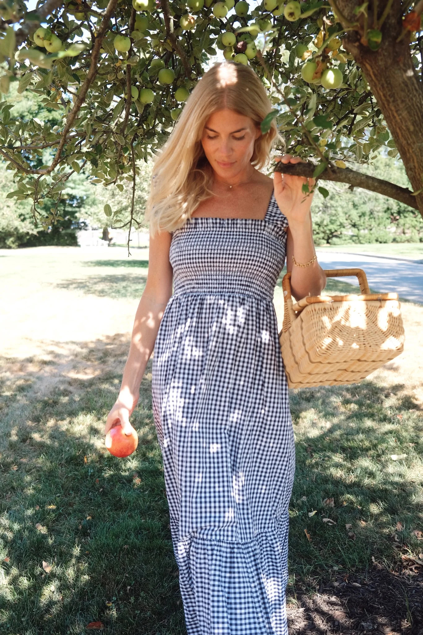 Sasco Dress - Navy Gingham | Marea