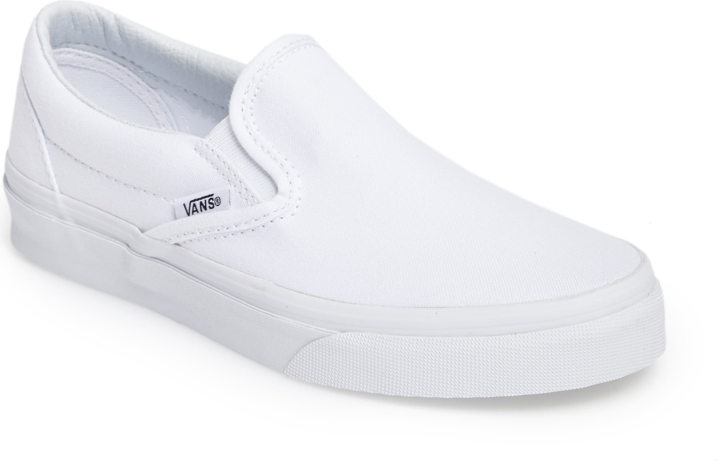 white casual slip on shoes