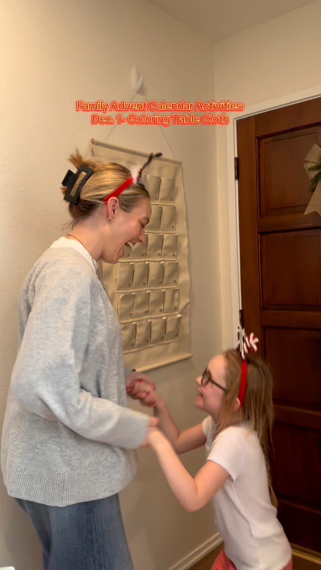 ya girl was feeling overstimulated just thinking about filling the advent calendar with random candy, toys and items that’ll clutter up the house so we skipped the “stuff” this year and we’re focusing on fun activities, experiences, crafts and traditions for the whole fam🎄

day 1 of my daughter’s advent calendar was a Christmas coloring tablecloth! she’s a budding ~artiste~ so I knew this would be a hit with her. I didn’t know my husband and I would have so much fun with it, too! 

follow along as I (attempt) to share all that I have planned for the rest of our Christmas countdown extravaganza! 