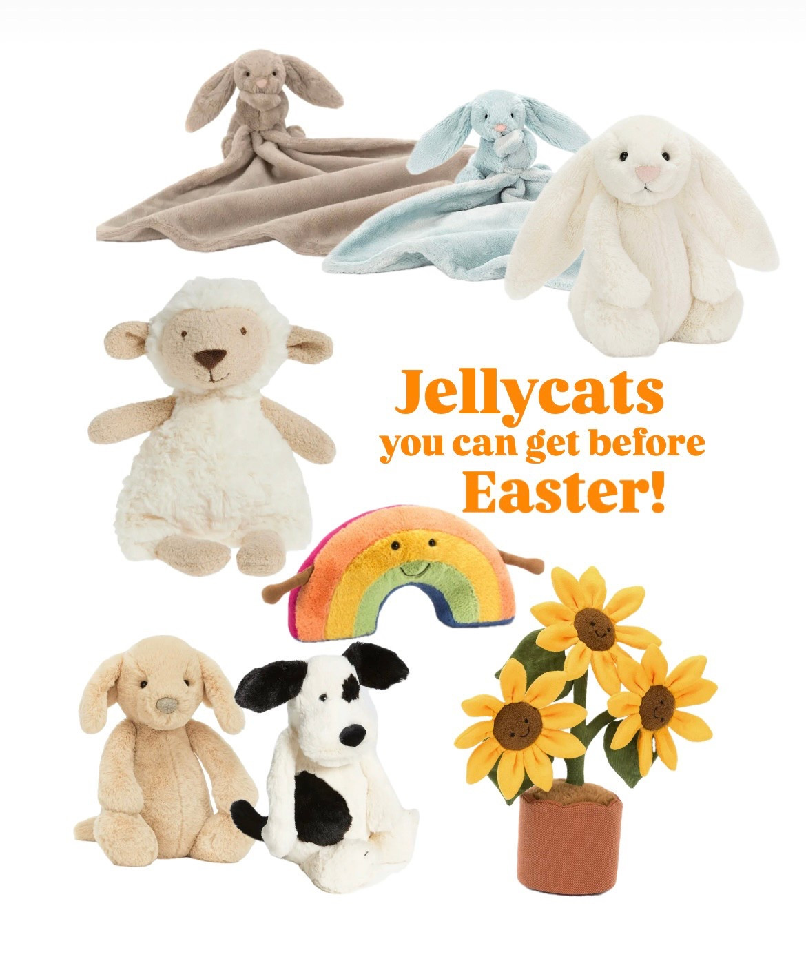 Jellycat Love 🩷🐰🌻🐑🌈
… some of those that you should still be able to get before Easter!



#LTKGiftGuide #LTKFamily #LTKKids