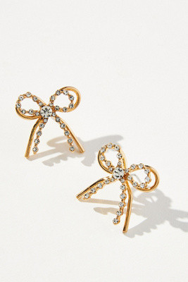 Crystal Bow Earrings | Anthropologie (US)