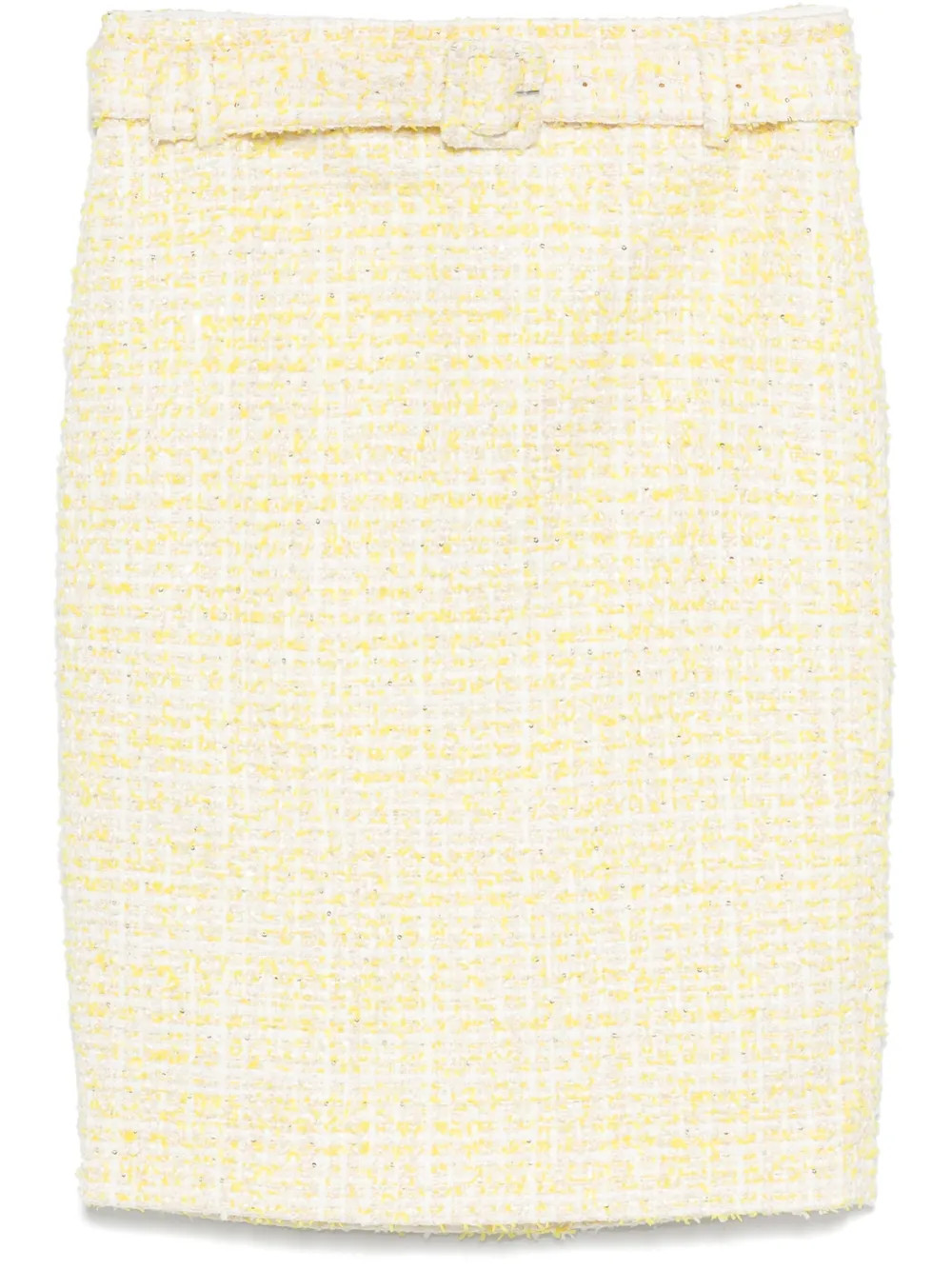 ROTATE BIRGER CHRISTENSEN Bouclé Midi Skirt - Farfetch | Farfetch Global