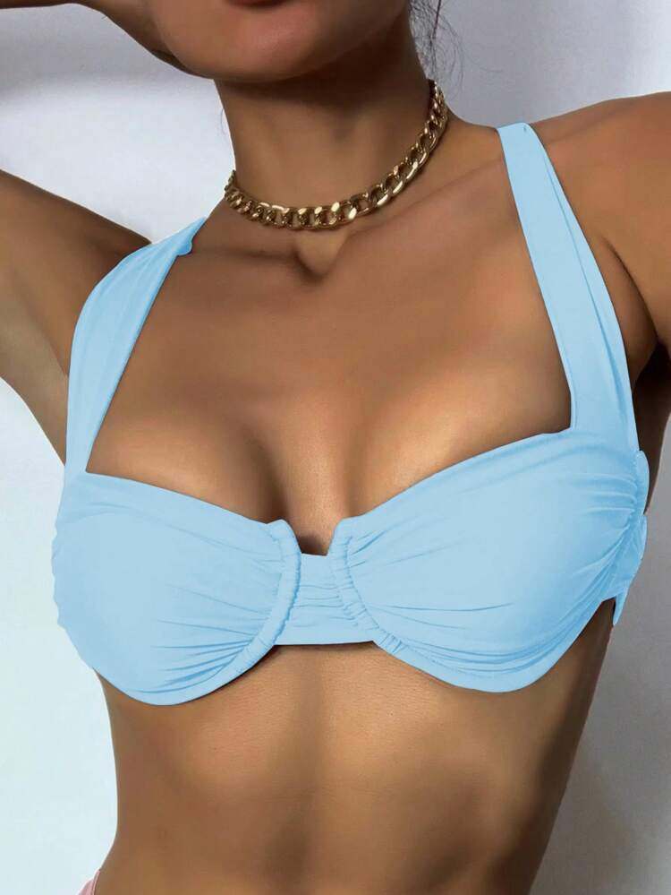 Ruched Underwire Bikini Top
       
              
              CA$9.99  
        CA$11.99
     ... | SHEIN