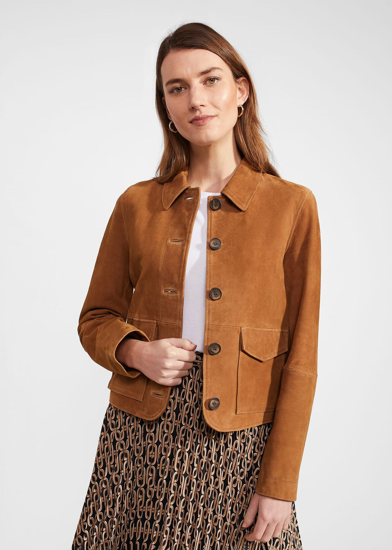 Ashlee Suede Jacket | | Hobbs