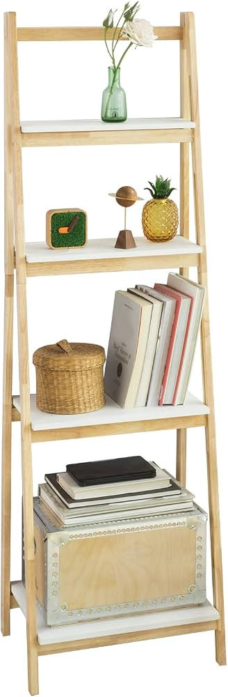 SoBuy FRG162-N,4 Tiers Foldable Ladder Shelf Bookcase,Storage Display Shelving Unit | Amazon (CA)
