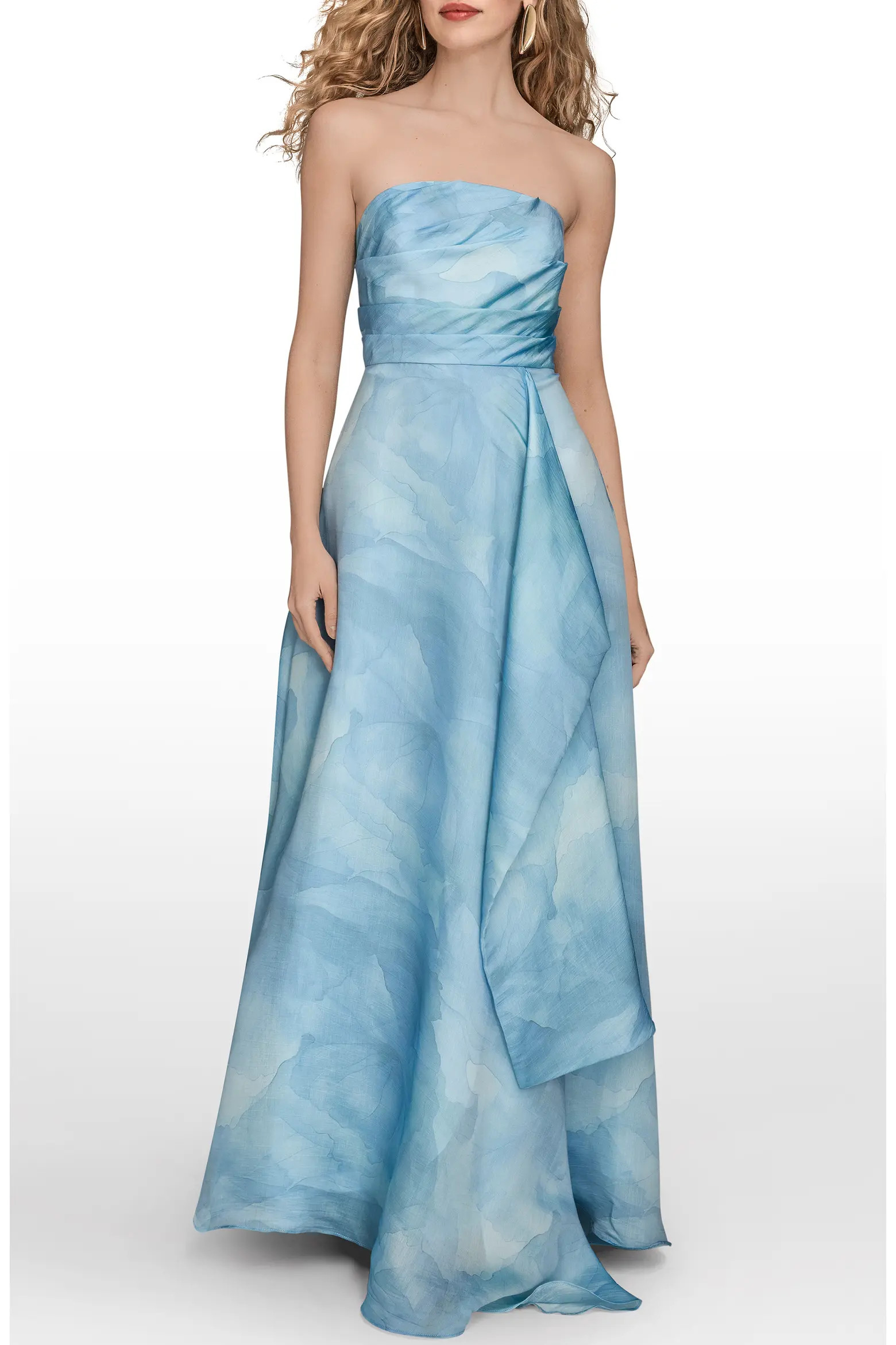 Abstract Floral Strapless Gown (Women) | Nordstrom | Nordstrom