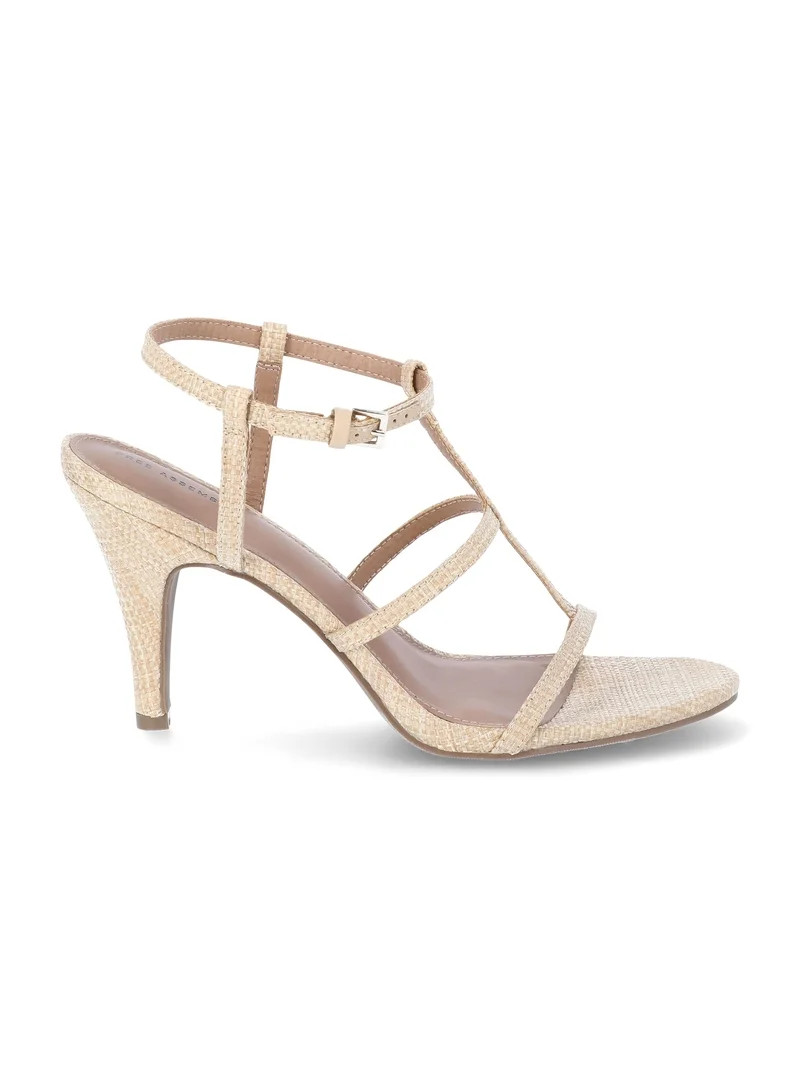 Free Assembly Women's Strappy Stiletto Sandals, Sizes 6-11 | Walmart (US)
