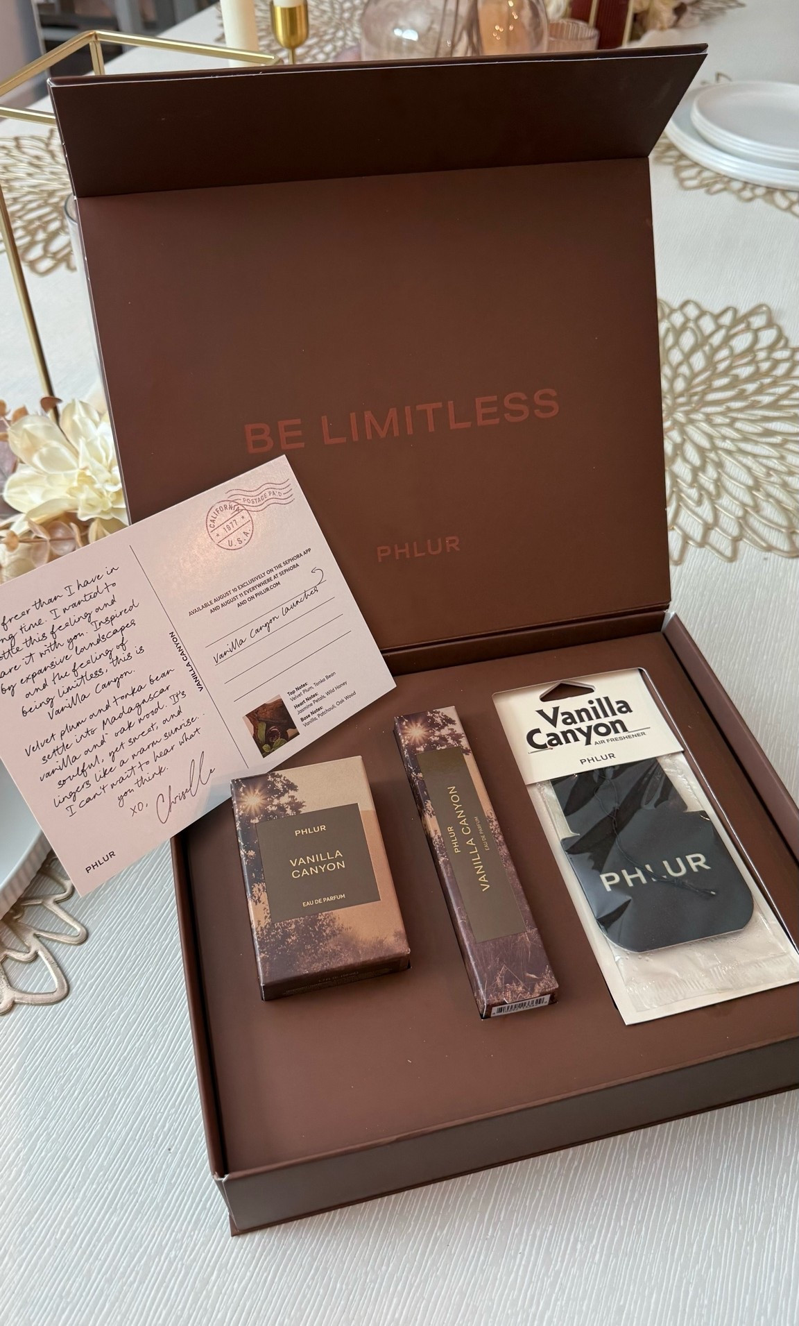 Can’t wait to wear this scent all fall!! 
New Vanilla Canyon from @PHLUR available @Sephora 

Top: Velvet Plum, Tonka Beans
Heart: Jasmine Petals, Wild Honey
Base: Madagascar Vanilla, Patchouli, Oak Wood

#LTKselfcare #LTKBeauty