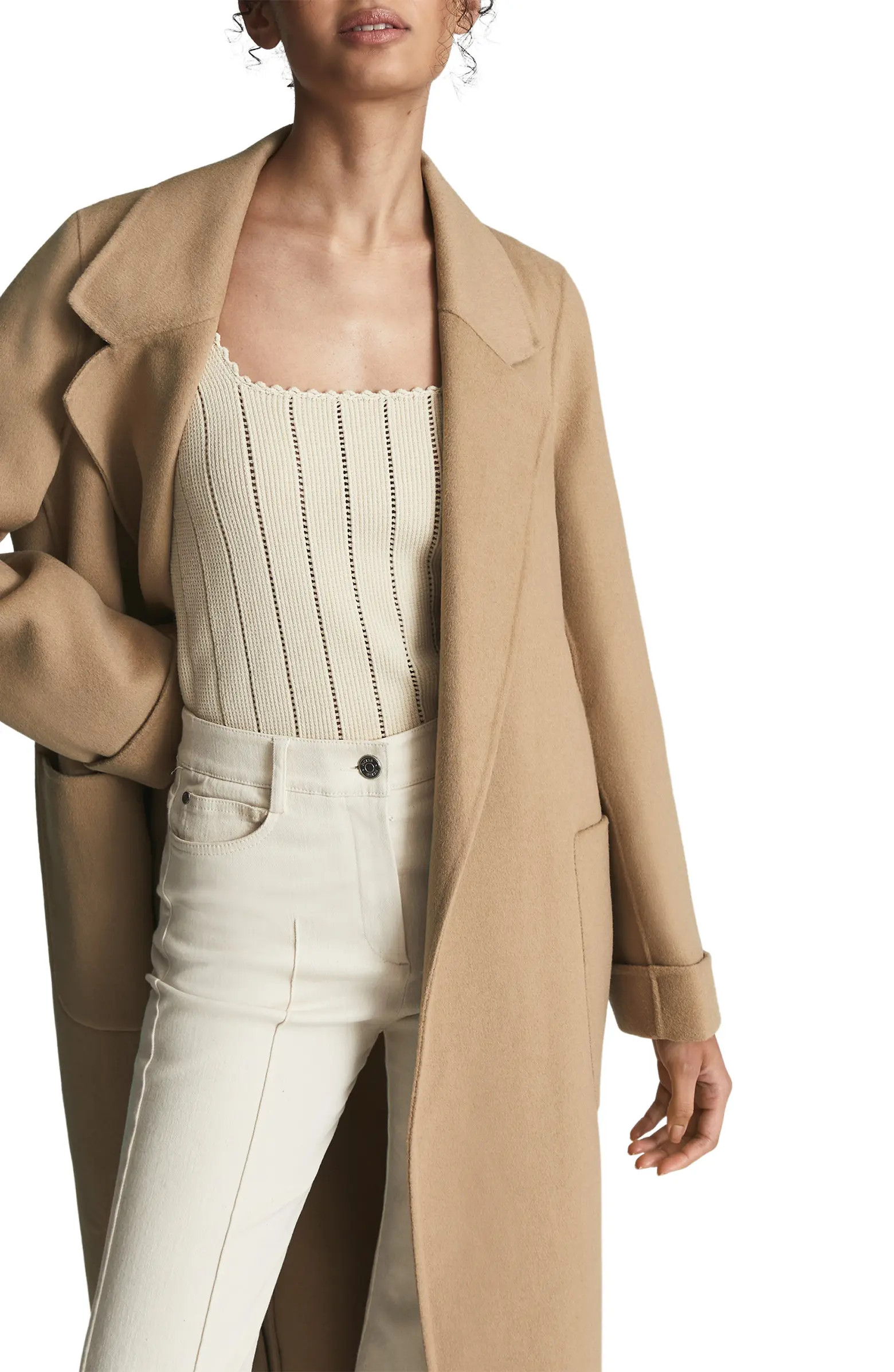 Elise Wool Blend Longline Coat | Nordstrom