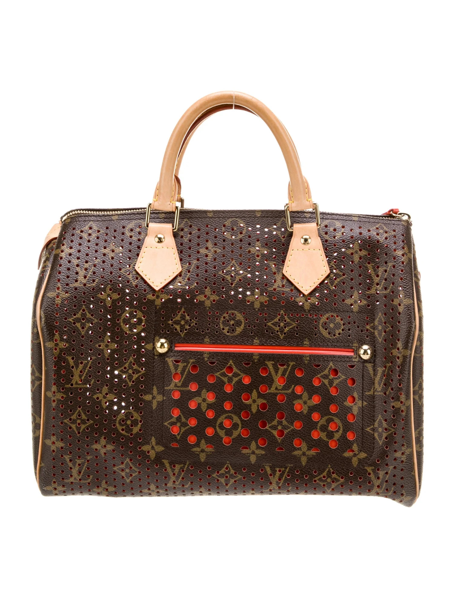 Louis Vuitton Perforated Monogram Speedy 30 - Brown Handle Bags, Handbags - LOU1146893 | The Real... | The RealReal