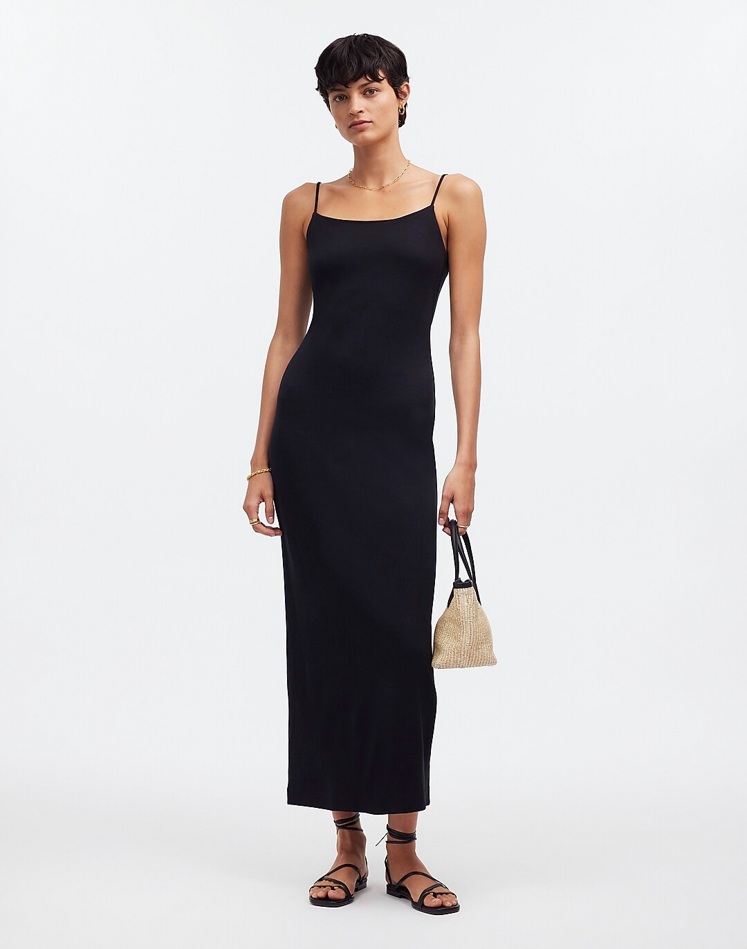 Knit Square-Neck Tank Dress | Madewell