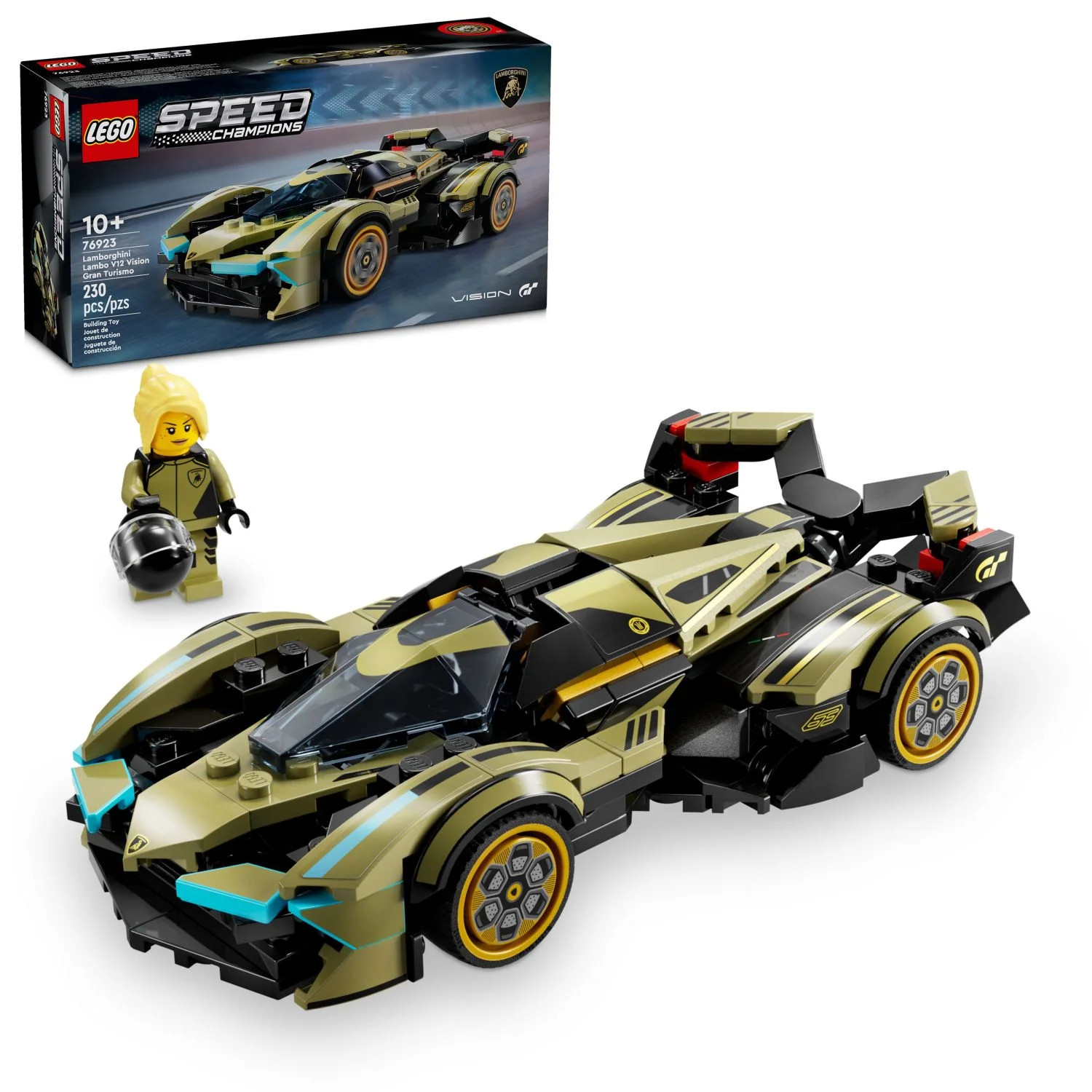 LEGO Speed Champions Lamborghini Lambo V12 Vision GT Super Car, Formula 1 Vehicle Toy, Driving Pl... | Walmart (US)