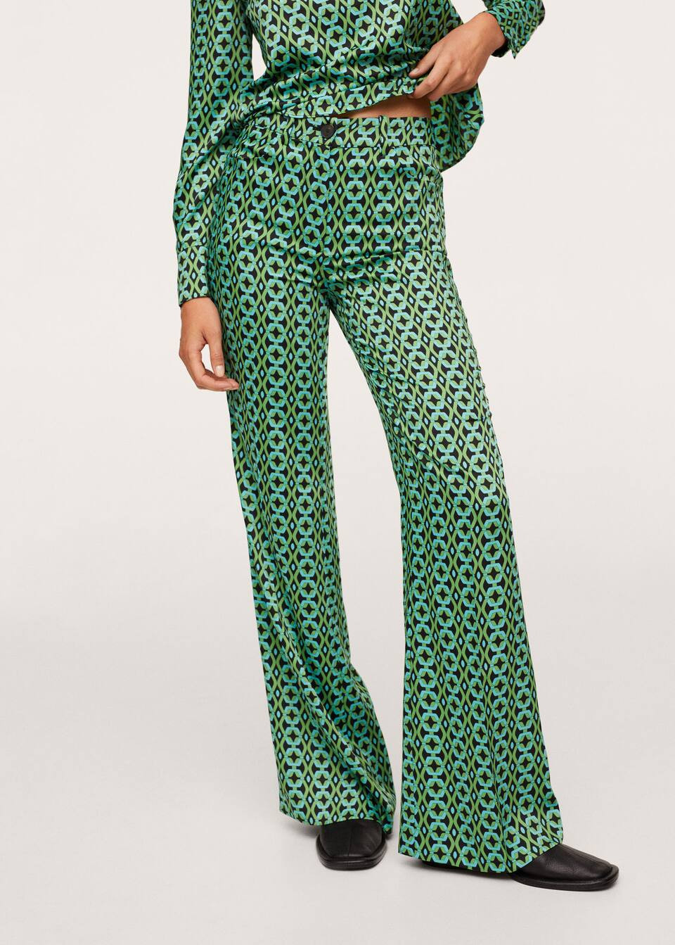 Geometric print pants | MANGO (US)
