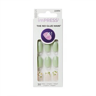 KISS imPRESS Nails, Spring Collection, Velvet Bunny (Short Round, Watercolor Floral) | CVS Health