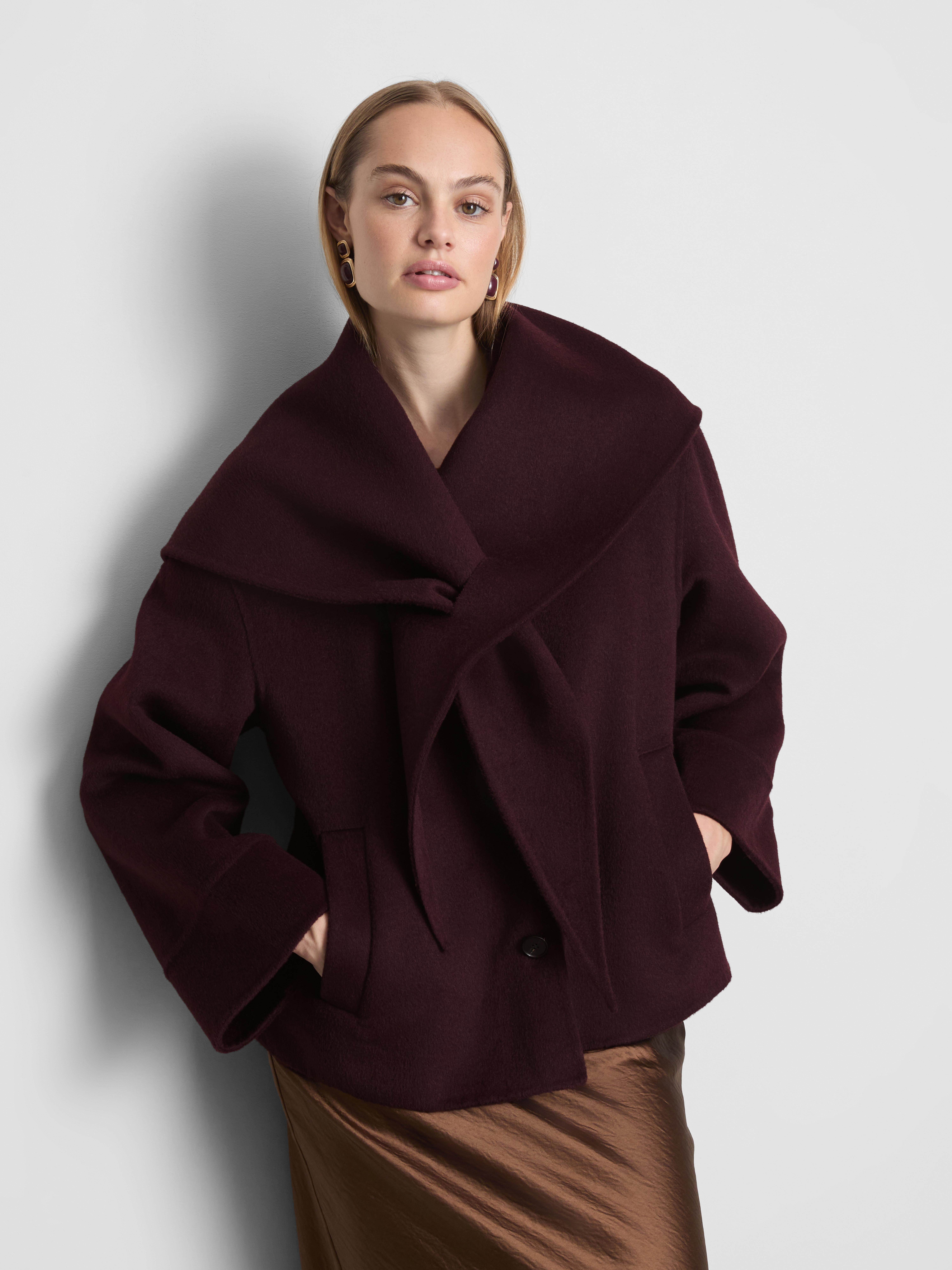 The Edit Wool Blend Scarf Detail Jacket | Primark UK