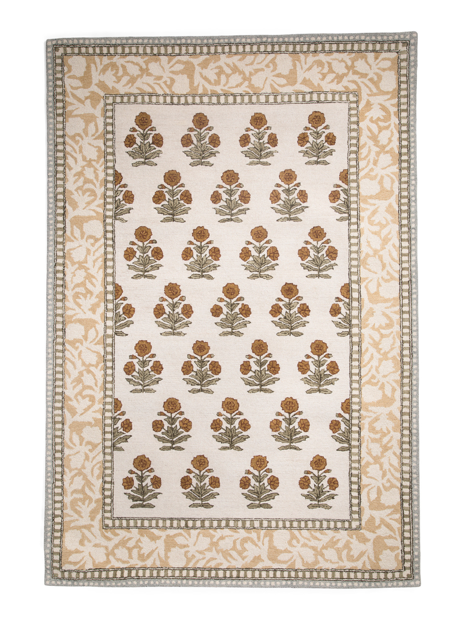 5x7 Wool Hand Tufted Cotswold Floral Area Rug | TJ Maxx