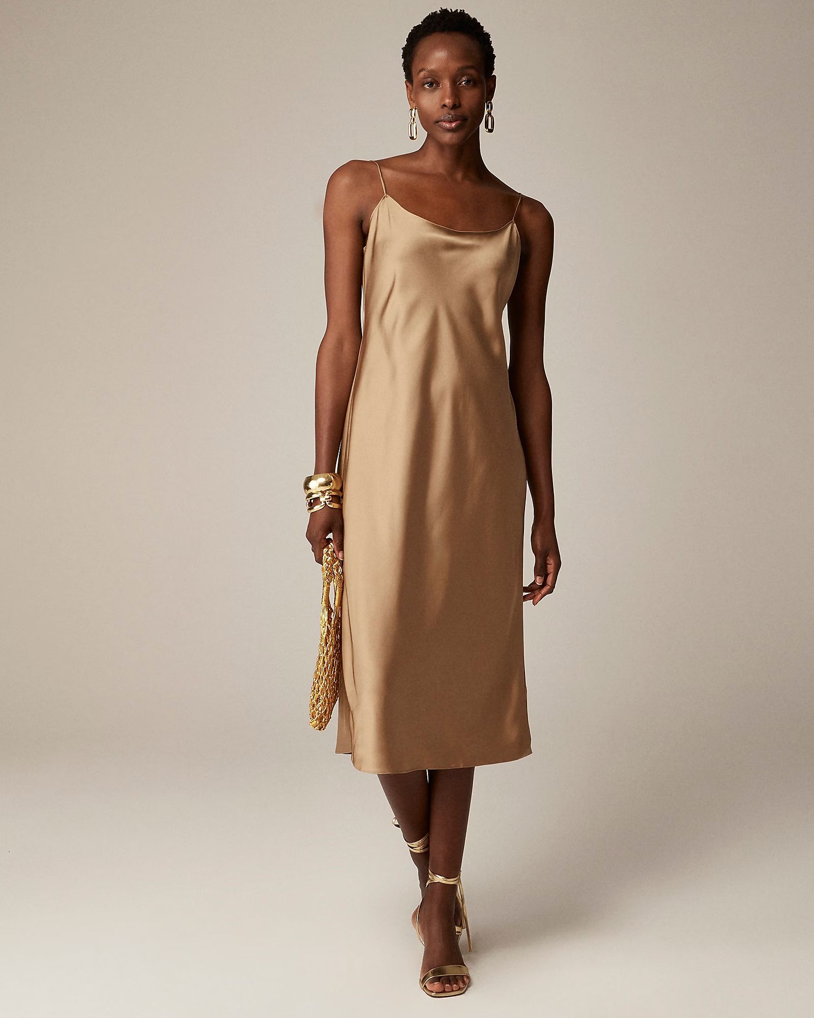 Gwyneth slip dress in luster charmeuse | J. Crew US