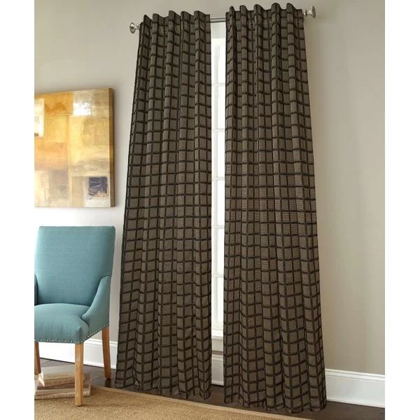 Henrietta Polyester Room Darkening Curtain Panel | Wayfair North America