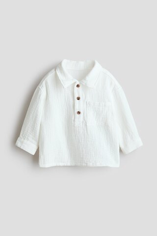 H & M - Cotton Muslin Shirt - White | H&M (US + CA)